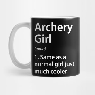 Archery Girl Definition Mug
